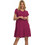 PNN Nightwear Mini Καλοκαιρινό Καθημερινό Φόρεμα Μεταξωτό Φούξια 0263-0014-3