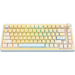 Onikuma MT707 Ασύρματο Μηχανικό Gaming Πληκτρολόγιο TenKeyLess RGB Yellow