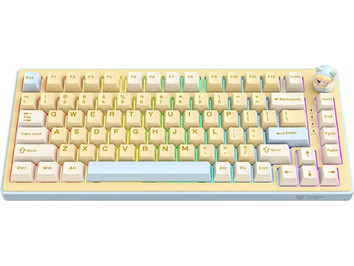 Onikuma MT707 Ασύρματο Μηχανικό Gaming Πληκτρολόγιο TenKeyLess RGB Yellow