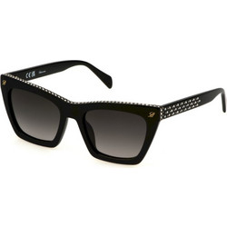 Blumarine BM837V 0700 Γυναικεία Γυαλιά Ηλίου Πεταλούδα Κοκάλινα Μαύρα με Μαύρο Φακό