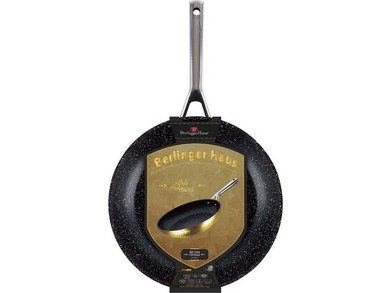 Berlinger Haus Hammered Gold Collection Τηγάνι Αλουμινίου Αντικολλητικό Μαρμάρινη Επίστρωση 30cm BH-8008