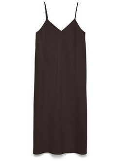 Vero Moda Midi Καλοκαιρινό Καθημερινό Φόρεμα Σοκολατί 10345674