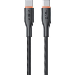 Wekome WDC-122 Braided USB-C to USB-C 65W 1m Black