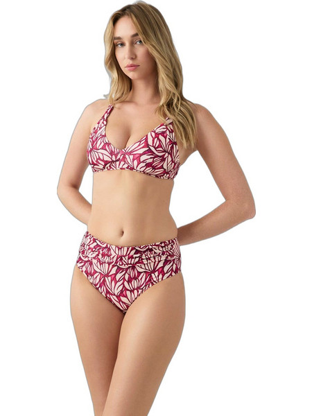 Minerva Soraya Ψηλόμεσο Bikini Slip Μπορντό 90-92803