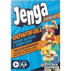Hasbro Jenga Downfall Expansion Επιτραπέζιο Παιχνίδι 6+ Ετών για 2+ Παίκτες