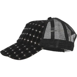 Biston Καπέλο Jockey με Δίχτυ Snapback Υφασμάτινο Μαύρο 17-113-004