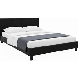Megapap Flat Κρεβάτι Υπέρδιπλο Δερματίνη με Τελάρο 160x200cm GP002-0012,1