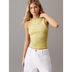 Calvin Klein Γυναικείο Καλοκαιρινό Top Ριπ Κίτρινο J20J225301-LIN