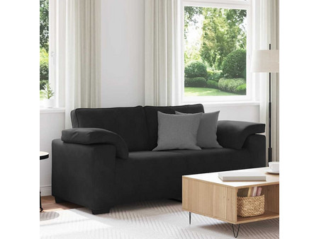 vidaXL Διθέσιος Καναπές Βελούδινος Μαύρος 180x77x82cm 4105272