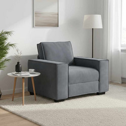 vidaXL Πολυθρόνα Βελούδινη Ανθρακί 4105001