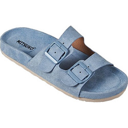 Mitsuko Γυναικεία Σανδάλια Suede Γαλάζια SA66315W