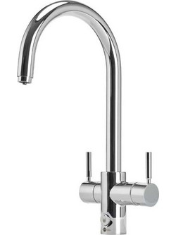 InSinkErator 45357-ISE+45094 Μπαταρία Κουζίνας Πάγκου Τριπλής Παροχής Ανάμεικτη Inox