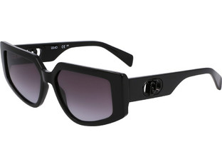 Liu Jo LJ801S 15001 Γυναικεία Γυαλιά Ηλίου Cat Eye Κοκάλινα Μαύρα με Μαύρο Φακό