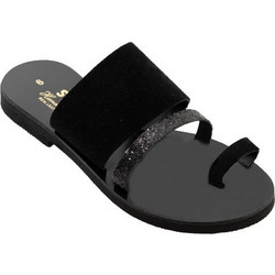 Sabino Γυναικεία Σανδάλια Suede Μαύρα 183
