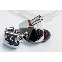 Final A8000 Ακουστικά Ψείρες In-Ear Ασημί