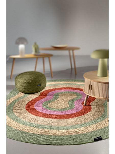 Guy Laroche Vanity Χαλί Οβάλ Καλοκαιρινό Γιούτα 160x200cm Verde