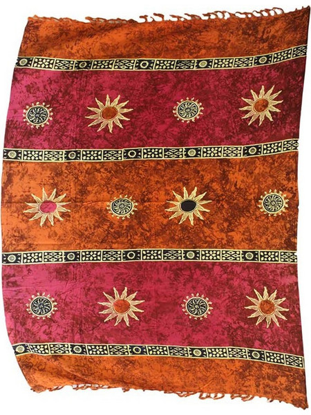 Nature & Body Surya Bali Παρεό Μακρύ Πορτοκαλί Κόκκινο 5200431906741