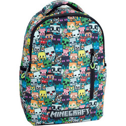 Gim Minecraft Chibi Σχολική Τσάντα Πλάτης Δημοτικού Πολύχρωμη 316-04032