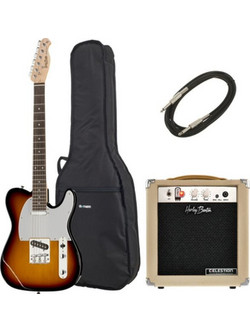 Harley Benton Standard Series TE-20SB Bundle Ηλεκτρική Κιθάρα T Style με Μαγνήτες SS & Ταστιέρα Amaranth Sunburst