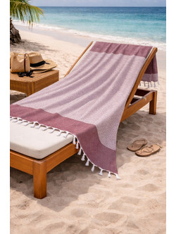 Stewe Home Πετσέτα Θαλάσσης Μπορντό 90x170cm 28650