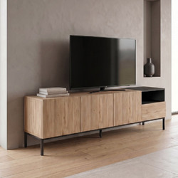 Megapap Έπιπλο Τηλεόρασης Μοριοσανίδα Oak Μ180xΠ41.8xΥ55cm Cailin GP037-0330,1