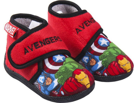 Cerda Avengers Χειμερινές Παιδικές Παντόφλες Μποτάκια για Αγόρι Κόκκινες Μαύρες 2300004893 12τμχ