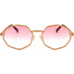 Marni PULPITROCKPINK8PP Γυναικεία Γυαλιά Ηλίου Πολυγωνικά Μεταλλικά Χρυσά με Ροζ Φακό