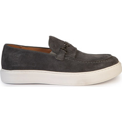 Versace 19V69 Ανδρικά Μοκασίνια Loafers Καστόρινα Ανθρακί YO-T25619-20