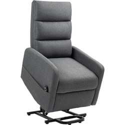 HOMCOM Πολυθρόνα Relax Ανακλινόμενη Γκρι 713-192V90CG