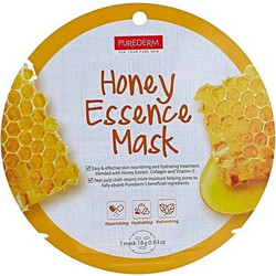 Purederm Honey & Collagen Sheet Μάσκα Προσώπου για Ενυδάτωση με Κολλαγόνο & Μέλι 18gr