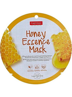 Purederm Honey & Collagen Sheet Μάσκα Προσώπου για Ενυδάτωση με Κολλαγόνο & Μέλι 18gr