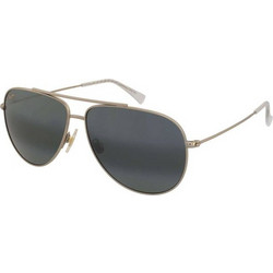 Maui Jim MJ0665S 001 Ανδρικά Γυαλιά Ηλίου Aviator Μεταλλικά Χρυσά με Μαύρο Φακό