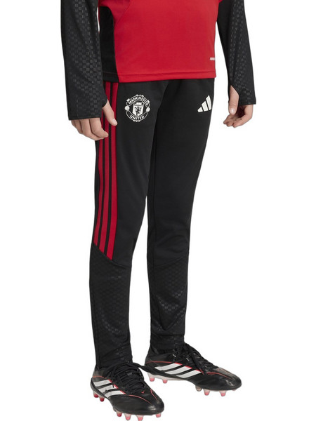 Adidas Manchester United Παιδικό Παντελόνι Φόρμας Μαύρο Κόκκινο KC4876