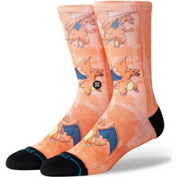 Stance X Pokemon Charizard Ανδρικές Κάλτσες Ψηλές με Σχέδια Πορτοκαλί A556B26CHA