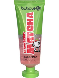 Bubble T Matcha Jelly Strawberry Κρεμώδης Μάσκα Προσώπου για Ενυδάτωση & Καταπράυνση 100gr