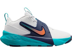 Nike Team Hustle D 12 Παιδικά Αθλητικά Παπούτσια για Μπάσκετ Λευκά Τιρκουάζ Πετρόλ HF6279-107