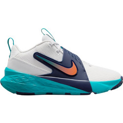 Nike Team Hustle D 12 Παιδικά Αθλητικά Παπούτσια για Μπάσκετ Λευκά Τιρκουάζ Πετρόλ HF6279-107