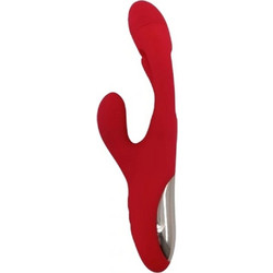 Rouge Δονητής Rabbit 24cm Κόκκινος
