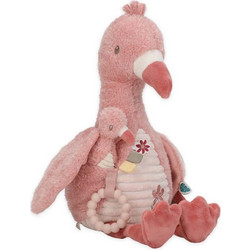 Little Dutch Flamingo Safari Friends Υφασμάτινο Παιχνίδι Δραστηριοτήτων 0+ Μηνών