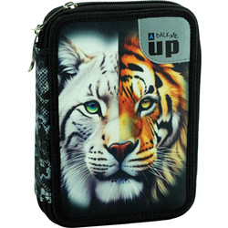 Back Me UP Wild Cats Κασετίνα Γεμάτη με 2 Θήκες Μαύρη 357-47100