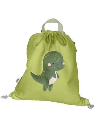 Sassi Cracky the Dinosaur Παιδική Τσάντα Πλάτης Γυμναστηρίου Lime DB3505