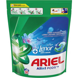 Ariel All In 1 Touch of Lenor Απορρυπαντικό Πλυντηρίου σε Κάψουλες 50 Πλύσεις