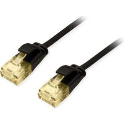 Equip U/UTP Cat.6a Καλώδιο Δικτύου Ethernet 0.25m Black 626901