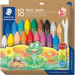 Staedtler Noris Junior Jumbo Κηρομπογιές Σετ 18τμχ