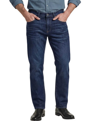 G-Star RAW Ανδρικό Τζιν Παντελόνι Κανονική Εφαρμογή Navy Μπλε D28534-E205-J365