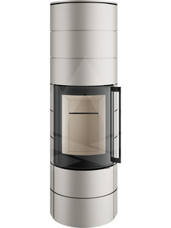 Spatherm Ambiente A4 H2O Pearl White Ατσάλινη Ξυλόσομπα Καλοριφέρ 10.4kW