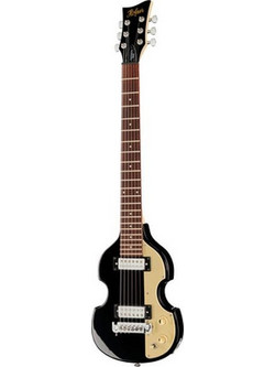 Hofner Shorty Violin Ηλεκτρική Κιθάρα Alternative με Μαγνήτες HH & Ταστιέρα Rosewood Black