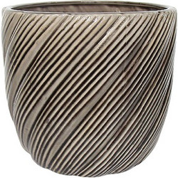 MarHome Κασπώ Πήλινο Καφέ Μπεζ 23x21cm 06-99075