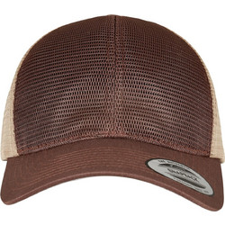 Flexfit Omnimesh 2-Tone Ανδρικό Καπέλο Jockey με Δίχτυ Snapback Υφασμάτινο Καφέ Μπεζ 6360T-00657