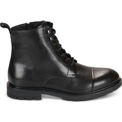 Pepe Jeans Hunters North Ανδρικά Αρβυλάκια Δερμάτινα Μαύρα με Γούνα PMS500008-999